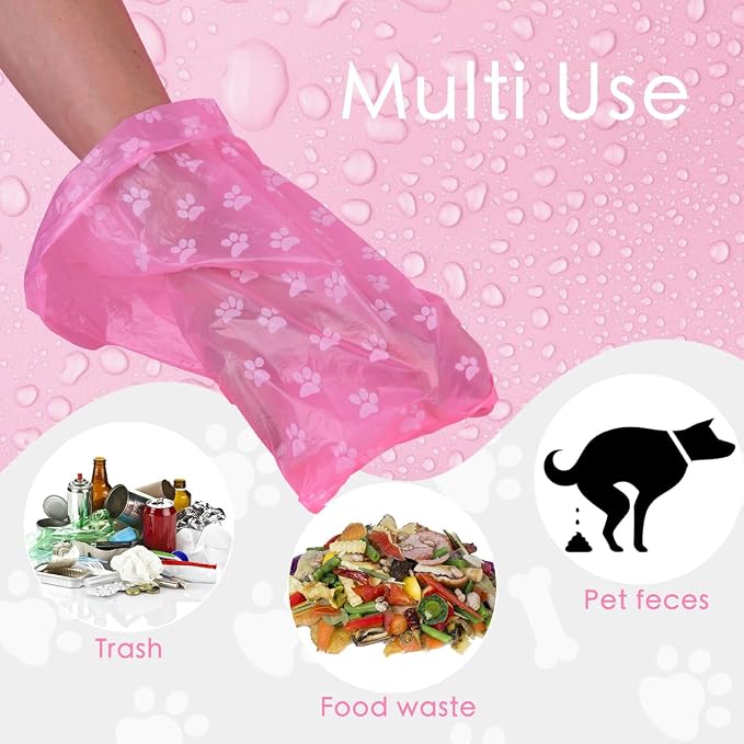 Poop Bags Rolls 256 Count - 9x13 Inches Pink Thickened Leakproof Lavender scent Poo Bags for Dogs, Eco-Friendly Pet Waste Bags for Walking,Travel,Home. - Image 4