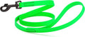 Dogline Biothane Waterproof Dog Leash Strong Coated Nylon Webbing with Black Hardware Odor-Proof Easy to Clean High Performance for Small or Large Dogs Made in USA 4 or 6 ft Lead, Tropical Green by Dogline