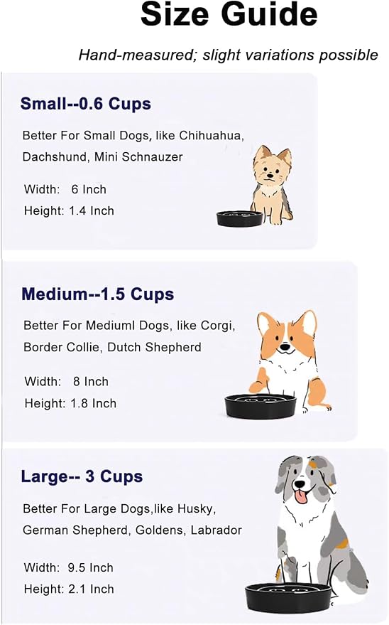 LE TAUCI Dog Bowls Slow Feeder Ceramic, 1.5 Cups Slow Feeding Dog Bowl Small Medium Breed, Puppy Bowl for Fast Eaters,Skull Black - Image 4