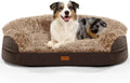 iweepet Fluffy Orthopedic Dog Beds for Large & Extra Large Dogs, 41" Calming Dog Sofa Bed with Supportive 28D Egg-Crate Foam, Removable Washable Cover, Waterproof Lining, for Puppy,Senior,Sick by iweepet