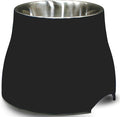 Dogit Elevated Dog Bowl, Stainless Steel Dog Food and Water Bowl for Small Dogs, Black, 73744 by Dogit