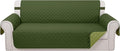 Reversible Oversized Sofa Covers, XL Sofa, Huntergreen/Sage | Couch Cover Furniture Protector for Dogs Elastic Straps Water Repellent Furniture for 4 Cushion Couch by LuxshareHome