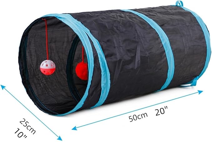 Cat Tunnels Indoors Cat Play Tunnel for Indoor Outdoor, Cat Tunnel Large Cat Toy Kitten Kitty Rabbt (2 Way) - Image 2