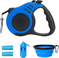 Retractable Dog Leash Automatic Telescopic Tractor Dog Tape | Pet Tape 10/16 FT Durable and Convenient, with Folding Bowl, Dispenser, Rubbish Bags, Suitable for Small and Medium Dogs by LIEVUIKEN
