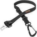 Mighty Paw Dog Seat Belt for Car, Heavy-Duty Aviation Aluminum Carabiner | 850 Lbs Force Rated, Nylon Webbing, Swivel Clip, 16-26 In Adjustable by MightyPaw