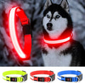 LED Dog Collar, Dog Light Up Collar,for Night Walking (Red, X-Large) | Full Adjustable,Waterproof,Nylon,Soft,Super Bright Light Collars for Small Medium and Large Dogs,USB C to Charge by YFbrite