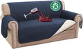 Turquoize 100% Waterproof Couch Cover Sofa Covers for 2 Cushion Couch Loveseat Covers Triple Non-Slip Couch Cover for Dogs Washable Furniture Protector Cover for Pets, Kids (Loveseat 54", Navy) by Turquoize