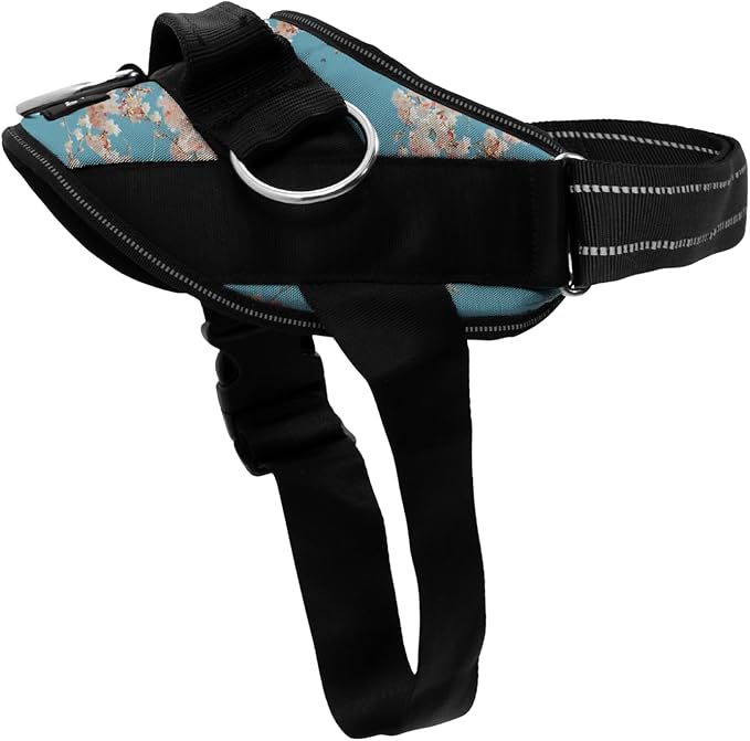 ShawnCo Essential Dog Harness, No-Pull Pet Vest (Freckle's Garden,XS) | 3 Leash Clips, Easy On, No-Choke, Reflective, Adjustable Fit, Padded Comfort, Control Handle, For Small, Medium & Large Dogs by SHAWNCO