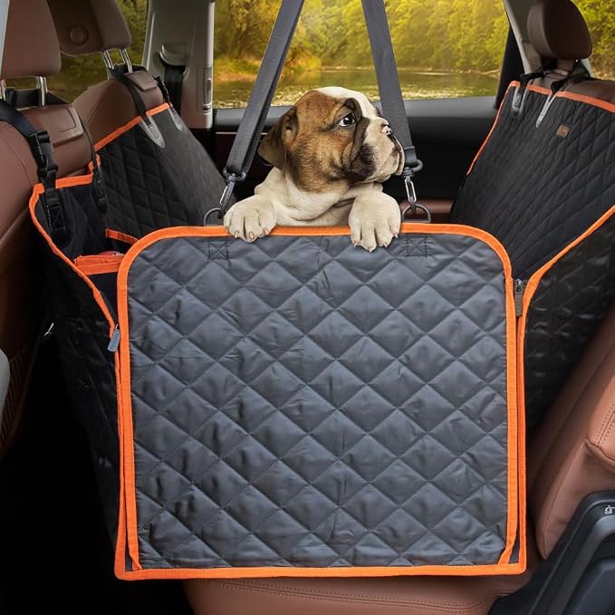 Dog Car Seat Covers 100% Waterproof, Dog Seat Cover with Side Flaps from Scratching, Pet Seat Cover for Back Seat of Car/SUV/Truck Machine Washable… - Image 2