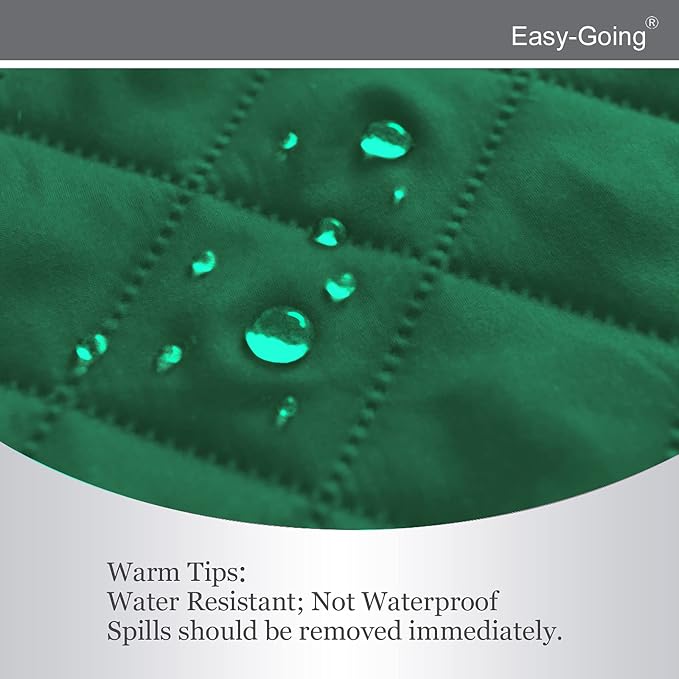 Easy-Going Reversible Couch Cover, Recliner 19 in, Green/Christmas Red | Machine Washable Slipcover For Dogs, Water Resistant Furniture Mat For Living Room, Non-Slip Sofa Cover, Pet Friendly - Image 3