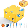 Migipaws MigiBox Cat Toy with PopSkin, Interactive Kitten Toy for Indoor Cats, Automatic Pop Out Feathers from 12 Holes Randomly, Pounce Mystery Under Cover to Stimulate Bored Furry, Rechargable by MigipawsCreateMoreEnjoymenttoPetsandFamily
