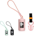 SVD.PET Retractable Dog Poop Bag Dispenser and Waste Bag Holder Kit, Pink | Lightweight, Stretchy Strap Fits Any Dog Leash, Leak-Proof Bag Starter Roll Included, Dog Essentials for Walking and Travel by SVDPET
