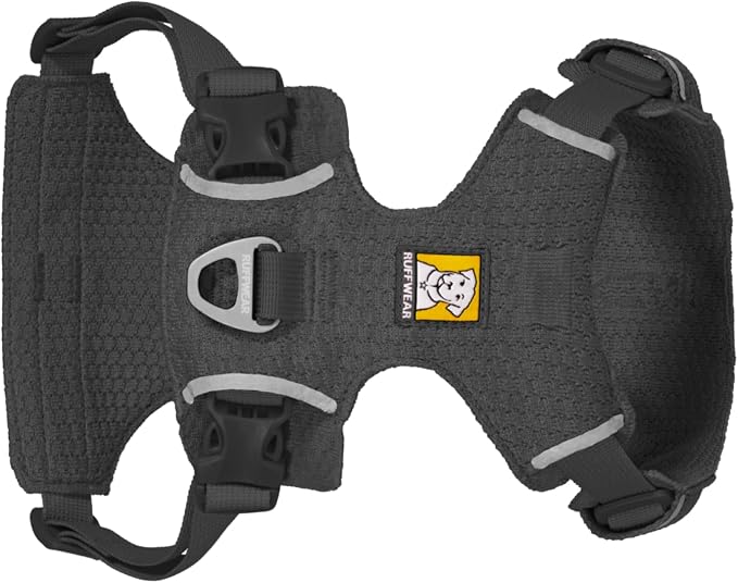 Ruffwear, Front Range Flex Dog Harness, Engineered Knit Construction for Ultimate Fit and Mobility, Lightweight Flexible Everyday Harness with Dual Leash Clips, Basalt Gray, Medium - Image 9