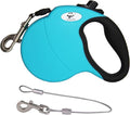 13ft Retractable Dog Leash for Small Breed Dogs up to 22 lbs with a Detachable Chew Proof Extender Wire Ropes (Blue S) by CROWN+PAWS