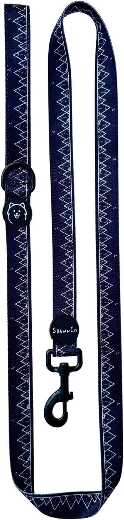 ShawnCo Dream Walk Dog Leash (Wolf Moon,Medium/Large) | Soft Neoprene Handle, Premium, Durable, Nylon Pet Leash for Small, Medium and Large Dogs, For Everyday Walks and Training by SHAWNCO
