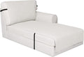 Easy-Going Reversible Chaise Lounge Couch Cover Water Resistant Sofa Cover Sectional L Shaped Sofa Slipcover with Adjustable Straps Furniture Protector for Dogs (115X34 in, Ivory/Ivory) | Machine Washable Slipcover For Dogs, Water Resistant Furniture M... by Easy-Going