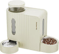 Gardner Pet Gravity Automatic 2-in-1 Pet Feeder, 0.8 Gallons*2 Cat Feeder and Water Dispenser Set, 100% BPA-Free Feeder and Stainless Steel Water Dispenser for Dogs, Cats, Rabbits, Puppies (Beige) by GardnerPet