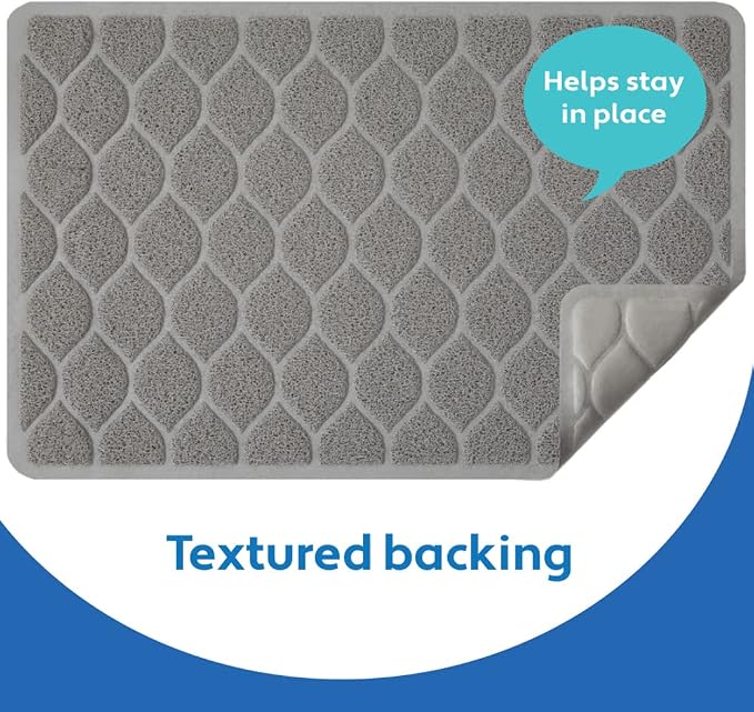 MIGHTY MONKEY Waterproof BPA Free Cat Litter Box Trapping Mat, Easy Clean Floors, Textured Backing, Soft on Sensitive Kitty Paws, Cats Accessories, Less Waste, Stays in Place, 35x23, Slate Gray - Image 7