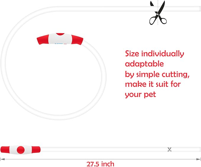 Led Dog Collar, BSEEN USB Rechargeable Flash Dog Necklace Light, Pet Safety Collar Makes Your Beloved Dogs Be Seen at Night for Small Medium Large Dogs(Red) - Image 4
