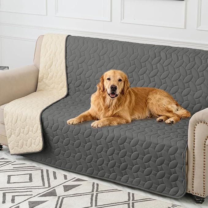 Ameritex Pet Bed Cover Dog Bed Blanket for Sofa and Furniture Waterproof New Pattern Design (52x82 Inch, Dark Grey) by Ameritex