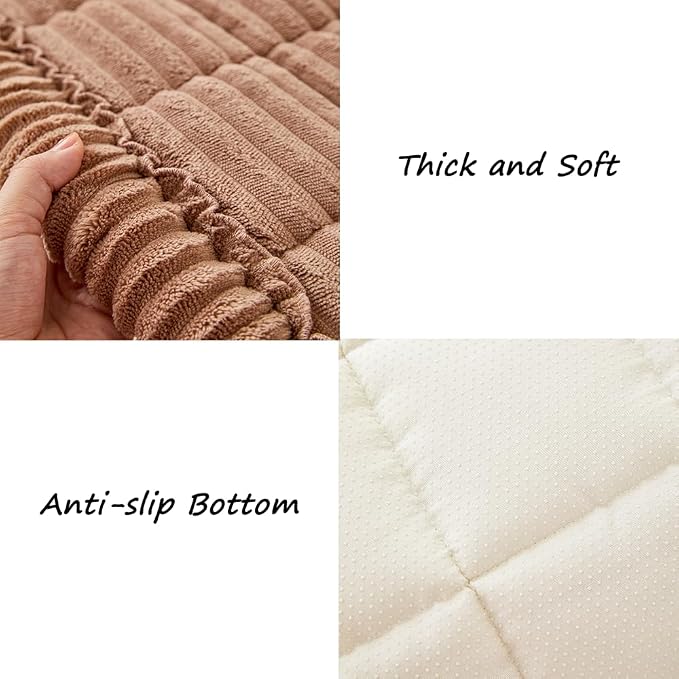 Awjcsv Couch Covers for Dogs Washable, Non Slip Sofa Protector Pet Friendly | Thick, Soft Furniture Cover, Against Pets Hair & Scratch, Fits Leather and Fabric Couches, 27.6" X 82.7" - Image 5