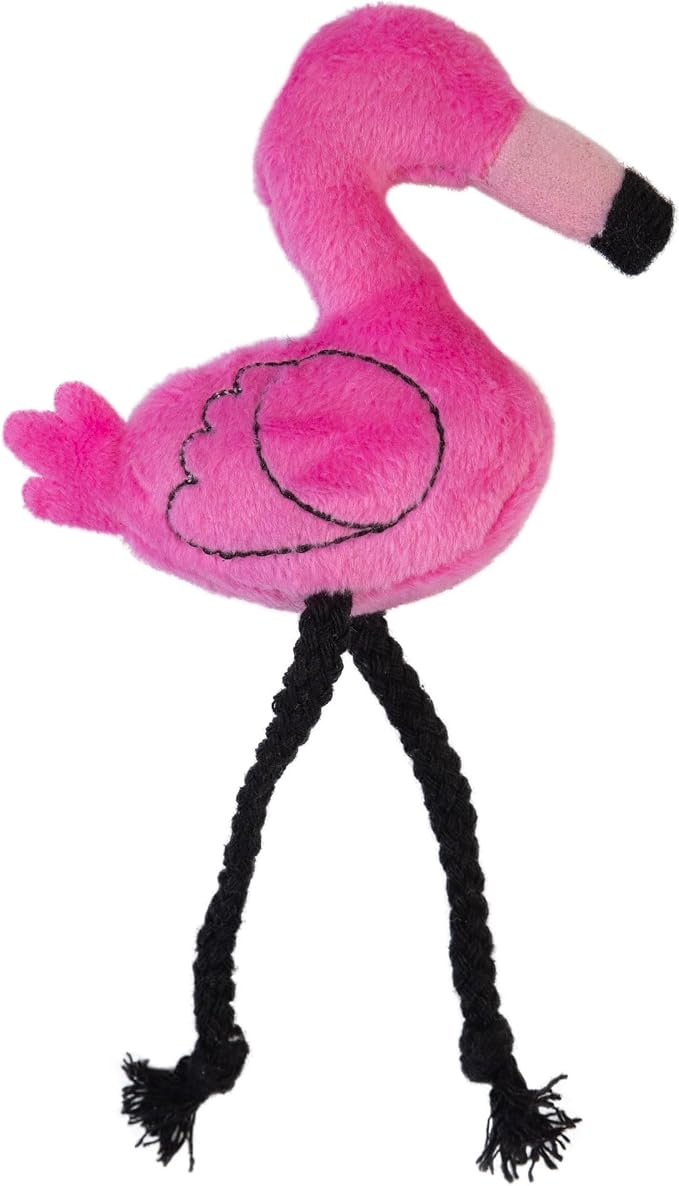 Mad Cat Flingin' Flamingo Bird Catnip and Silvervine Cat Toys, Pack of 2 | Tropical pair made for tossing games, sparks batting, chasing and playful energy in felines during active sessions daily - Image 3