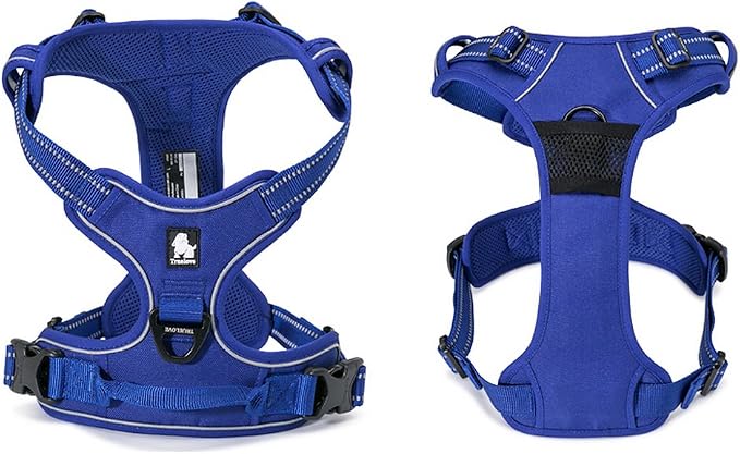 TRUE LOVE Adjustable No-Pull Dog Harness Reflective Pup Vest Harnesses Comfortable Control Brilliant Colors Truelove TLH5651(Royal Blue,M) | Front Clip, No-Choke, Soft Padded, Control Handle, Anti Escape, Dog Car Harness, Walking and Training, Escape P... - Image 5