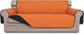 Easy-Going Reversible Couch Cover, 3 Cushion Sofa, Large, Orange/Black | Machine Washable Slipcover For Dogs, Water Resistant Furniture Mat For Living Room, Non-Slip Sofa Cover, Pet Friendly by Easy-Going
