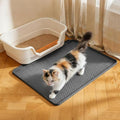 Cat Litter Mat, 24''x20'' Waterproof Silicone Litter Trapping Mat for Litter Box, Soft on Kitty Paws Non-Slip & Easy to Clean (Dark Grey) by Meiliweser