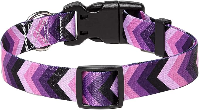 Mihqy Dog Collar for Large Dogs, Fashion Design, Purple Arrow,L | Neck Fit 14.9"-24.8", Multiple Patterns，4 Sizes for Small Medium Large Dogs, Comfortable for Walks and Outdoor Hikes - Image 2