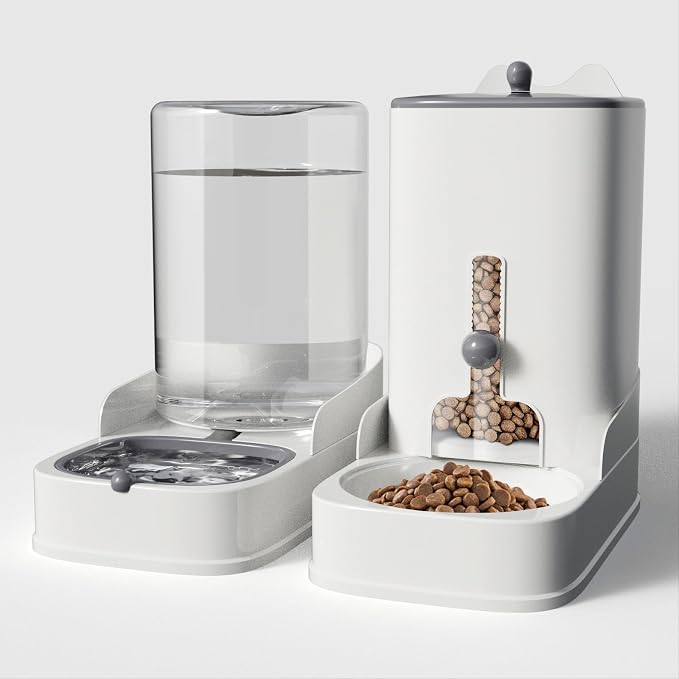 Gravity cat Feeder by Petmagic is a 3.6L Large-Capacity cat Food and Water Bowl Set. This Two-piece Set is Suitable for pet Feeding, Including Small and Medium-Sized Dogs, Kittens. - Image 7
