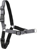 Petsafe Deluxe Easy Walk Harness, Small, Steel Gray, EWH-D-HC-S-STL | Padded Neoprene Straps, Reflective Strips for Night Safety, Martingale Loop Curbs Pulling from the Chest, Not the Throat by PetSafe