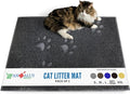 Andalus Extra Large Cat Litter Mat, Pack of 1 - Waterproof, Non-Slip & Easy to Clean Cat Litter Box Mat for Extra Efficient Pet Litter-Trapping, Grey (35” X 23”) by AndalusBrand