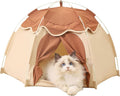 Gigreinc Cat Tent for Indoor, Indoor Dog House,Kitten Tent Suitable for Samll Dogs,Pet Cute Cave Nest Dog Houses(Beige, Large) by Gigreinc
