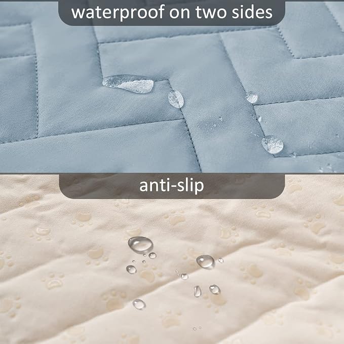fuguitex Waterproof Dog Bed Cover Couch Cover for Pet Anti-Slip Cat Mat Pet Pad Blanket for Sofa Chair Recliner Bed Furniture Protrctor - Image 3