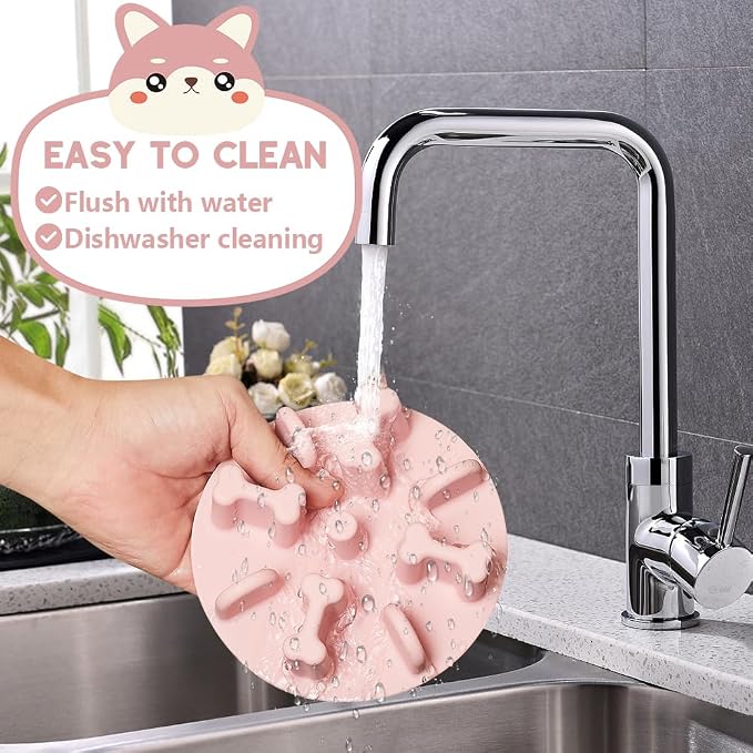 Slow Feeder Dog Bowls Insert, Animire Soft Silicone Anti-Choking Puzzle Anti-Slip Slow Down Eating Feeder Insert, Compatible with Regular Elevated Dog Bowls - Image 7