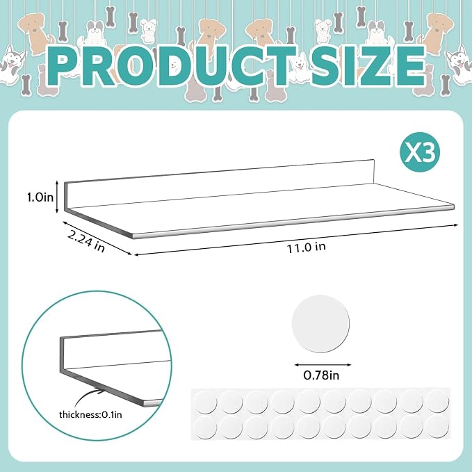 3 Pcs Window Sill Protector, Pet Window Guard,Transparent, Window Sill Cover, Protection from Dog and Cat Scratching Chewing Slobbering, Heavy Duty Scratch Shield(11"x2.24"x0.88") - Image 2