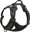 TRUE LOVE Adjustable No-Pull Dog Harness Reflective Vest, Black, S | Front Clip, No-Choke, Soft Padded, Control Handle, Anti Escape, Dog Car Harness, Walking and Training, Escape Proof, TLH5651 by TRUELOVE
