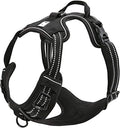 TRUE LOVE Adjustable No-Pull Dog Harness Reflective Vest, Black, XS | Front Clip, No-Choke, Soft Padded, Control Handle, Anti Escape, Dog Car Harness, Walking and Training, Escape Proof, TLH5651 by TRUELOVE