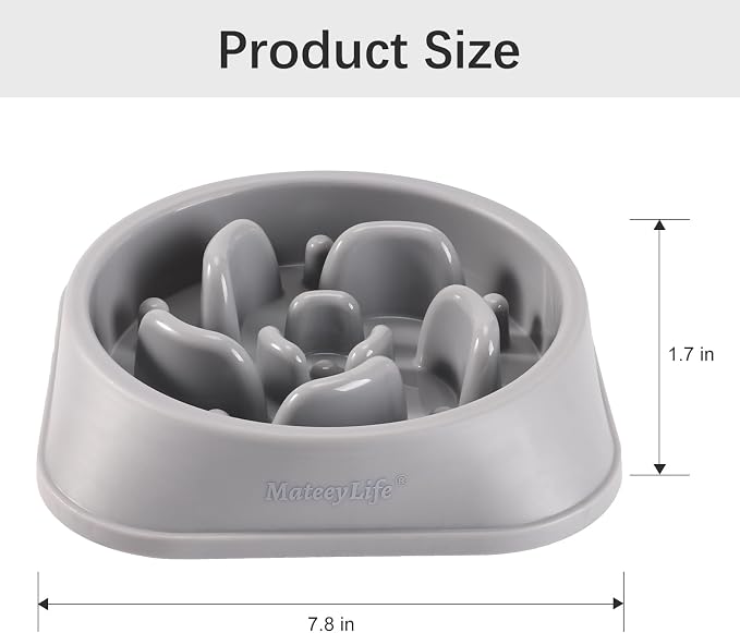 MateeyLife 2-Pack Slow Feeder Dog Bowls, 2 Cups, Dog Puzzle Feeder Bowl | Food-contact safe, dishwasher safe, non-slip base, maze design, for fast eaters, for dogs and cats, daily mealtimes - Image 3