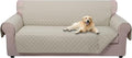 U-NICE HOME Large Sofa Cover Reversible Couch Cover for Dogs, Beige/Beige | 78''Oversized, Washable, Pet Friendly, Elastic Straps, Water Repellent, Furniture Protector Mat for 3 Cushion Couch by U-NICEHOME