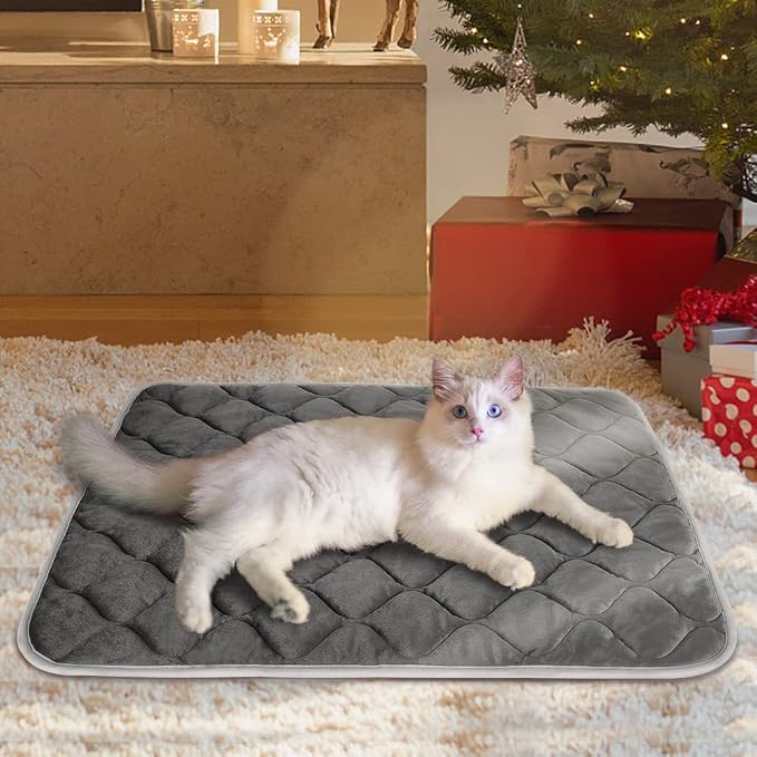 Self Warming Cat Bed Self Heating Cat Mat Thermal Pet Bed Mat Self-Warming Dog Crate Pad 20"x16" - Image 4
