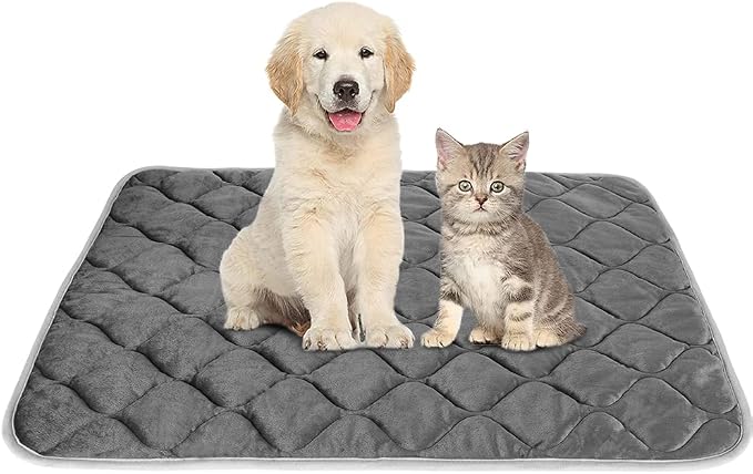 Self Warming Cat Bed Self Heating Cat Mat Thermal Pet Bed Mat Self-Warming Dog Crate Pad by ULIGOTA