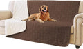 Tcksstex Waterproof and Anti-Slip Dog Bed Cover and Pet Blanket Sofa Pet Bed Mat ，car Incontinence Mattress Protectors Furniture Couch Cover for Most Cats Dogs, Pets（52x82-Chocolate） by TcksstexFauxFurDogBedCover