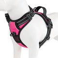No Pull Dog Harness Medium Reflective Front Clip Puppy Vest | with Handle, Adjustable 2 Metal Leash Attachment Hooks(M, Pink) by PHOEPET