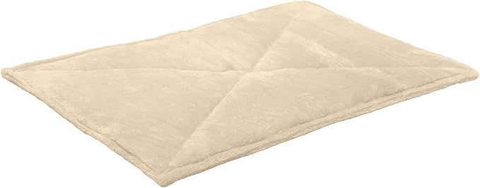 Furhaven ThermaNAP Self-Warming Cat Bed for Indoor Cats & Large/Medium Dogs, Washable & Reflects Body Heat - Quilted Faux Fur Reflective Bed Mat - Cream, Large (Pack of 2) - Image 7