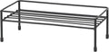 PetRageous 81030 Gizmo's Set The Table Steel Frame Dog Feeder, 3-Inch Tall Dining Table by 13-Inch Long and 5.75-Inch Wide, Holds Two 5.5-Inch Diameter Bowls, for Small and Medium Dogs and Cats, Black by Unknown