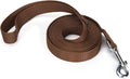 Strong Durable Nylon Dog Training Leash, 1 Inch Wide Traction Rope, 6 ft 10ft 15ft Long, for Small and Medium Dog (Brown, 10 Feet) by Siumouhoi
