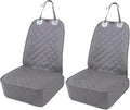 HONEST OUTFITTERS Dog Car Seat Cover 2 Pack, Waterproof Front Seat Car Cover for Cars, Trucks, and Suvs, Pet Front Cover for Cars, Nonslip Dog Seat Cover Grey by HONESTOUTFITTERS