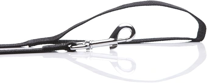 Nylon Dog Leash 4 Ft 5 Feet 6 Foot Long, Walking Training Dog Leashes for Medium Large Dogs, 1 Inch Wide(6ft,Black) - Image 4